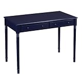 SEI Furniture Janice Farmhouse 2-Drawer Writing Desk - Navy