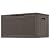 Greesum 100 Gallon Resin Patio Storage Box for Garden Tools, Outdoor Furniture Cushions, Pool Supplies, Dark Brown
