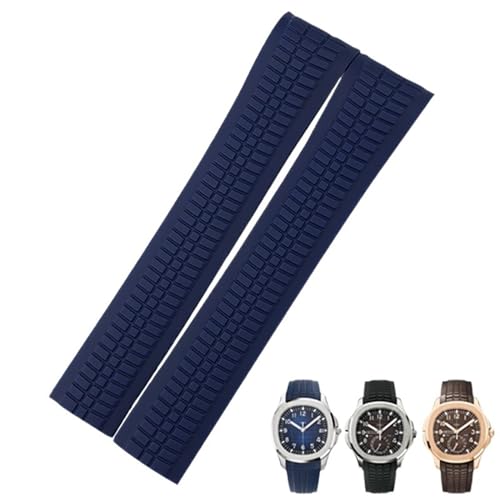 Bracelet montre 21mm en caoutchouc pour Patek Philippe Aquanaut 5167a