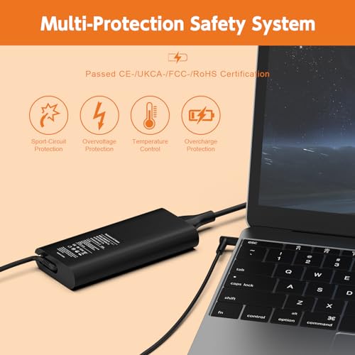 shefor 150W Laptop Charger Compatible With HP Pavilion Gaming 15 17, Omen 15 17, ZBook Studio G3 G4 G5 G6 G7 G8 Fury 15 17 G7 G8 TPN-CA11 TPN-DA09 L32661-001 19.5V Power Adapter【4.5 * 3mm】 - Image 4