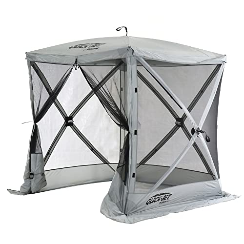 CLAM Quick-Set Traveler Screen Tent 6 x 6 Gray Portable