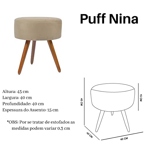 Puff Decorativo N Platinum Decor Nude