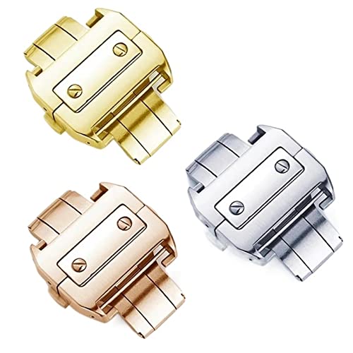 Boucle Cartier Santos acier double clic pour un porté quotidien confortable