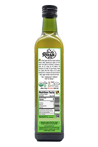 Organic White Wine Vinegar - 500ml - Thumbnail 2
