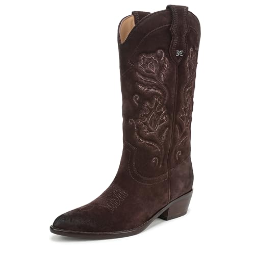 Sam Edelman Women's Rue Western Boot, Cafe Noir, 8.5
