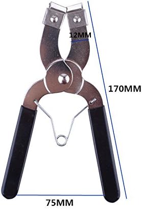 Miniatura 2 de Plum Garden Herramienta de compresor de anillo de pistón de motor de automóvil y alicates de anillo de pistón para tornillos de seguridad ajustables