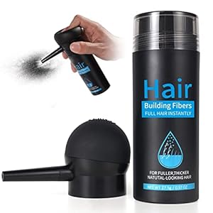 Professional Quality Hair Fibres, Hair Fibres Light Brown for Thinning Hair, Completely Conceals Hair Loss in 15 Seconds, Undetectable & Natural, Hair Loss Product for Women and Men (Light Brown)