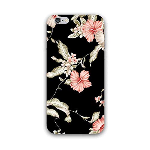 ANGEL ENTERPRISE Flower Print Black Background iPhone 6S Printed Mobile