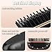Mini Hair Straightener with 3-Temp Settings & Anti-Scald Shell, Fast Heating 30s Portable Hot Comb for Travel, Frizz Control for All Hair Types(Black)