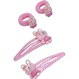  Spiegelburg 14901 Haarclip + Haargummi Hase rot + rosa beautiful Stars - 1 Stück