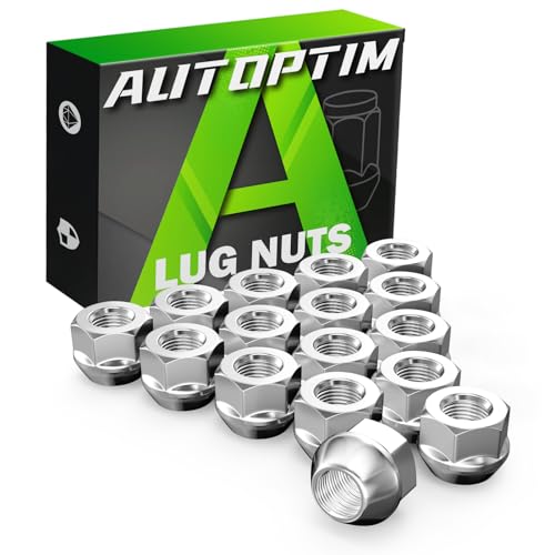 Image of AUTOPTIM M10x1.25 Open End Lug Nuts - 16 Pcs Chrome Lugnuts for ATV Wheel