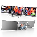 [One-Cable Laptop Screen Extender] – The QQH double screen for laptops offers a single cable connection. Effortlessly connect your device using just one USB-C or USB-A cable (provided your device's port supports full functionality). This sleek design...