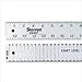 Starrett Straight Edge Aluminum Rule - Ideal for Schools, Shops, Metal Workers and Wood Workers - 72