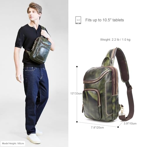 LANNSYNE Vegetable Tanned Leather Sling
