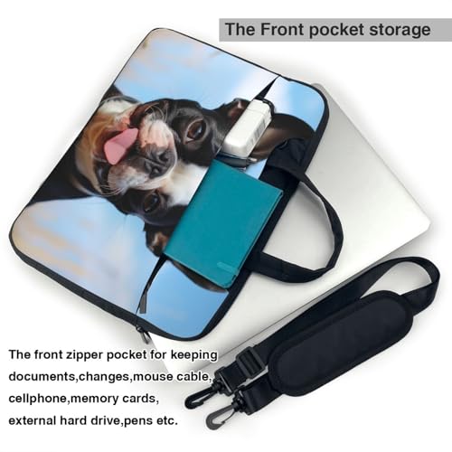 Pochette ordinateur Boston Terrier antichoc pour éviter les rayures