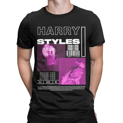 Photo de Harrys-Styles-Band-Singer-T-Shirt-Accessories-for-Men-Pure-Cotton-Humor-Tee-Shirt-Short