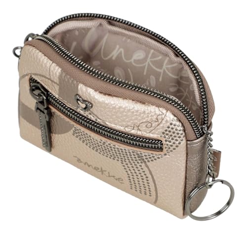 Monedero pequeño Olympia multicolor de mujer compacto con cremallera y compartimentos para tarjetas 3