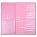 Wisdompro Car Registration and Insurance Holder - Premium PU Leather Vehicle Glove Box Organizer Wallet for Document, License, Card and Other Essentials (Pink)
