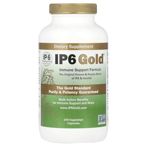 IP6 Gold Devicare Immune Support Formula with Inositol - 240 Vegetarian Capsules - Non-GMO - Antioxidant Supplement - Made in USA