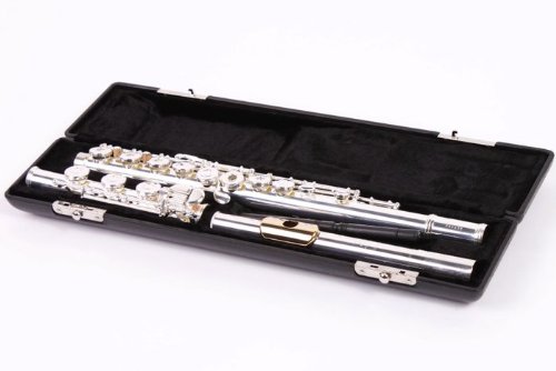 Gemeinhardt 3OSB Flute, Solid-Silver NG1 Headjoint with Gold Lip Plate, Open-Hole Body, and B-Footjoint, with Offset G