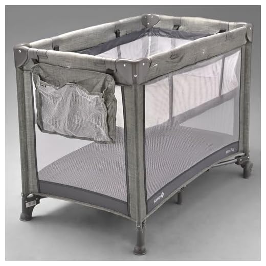 Safety 1st, Berço Mini Play, Grey Denim