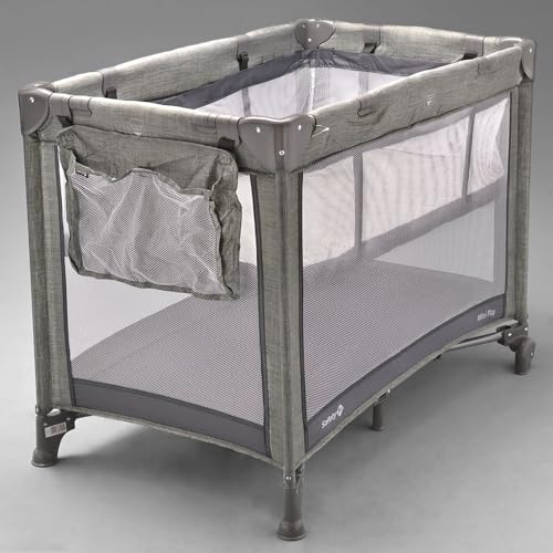 Safety 1st, Berço Mini Play, Grey Denim