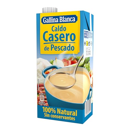 Gallina Blanca Caldo Casero de Pescado, 100% Natural, 1L