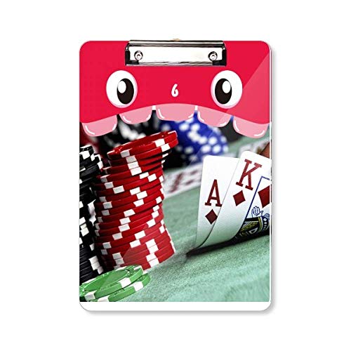 Poker dispersé au format A4 pour éviter les reflets sur vos photos de cartes