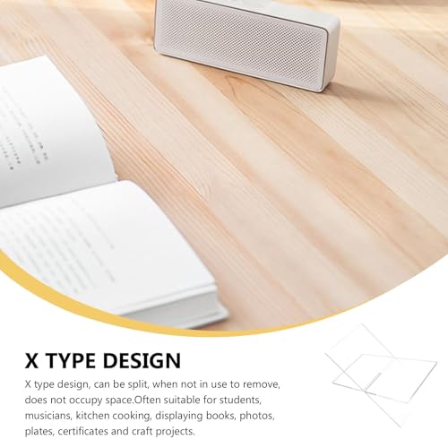 Support de lecture acrylique compact pour étudier et lire au bureau - 3