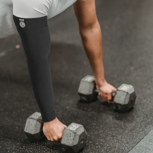 Image of KUE Compression Arm Sleeves for Men Women | Improves Blood Circulation Joint Pain Relief | UV Sun Protection Cooling Sports for Running, Cricket, Gym, Cycling, Biking