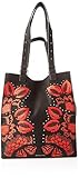 Modisch Desigual Damen Bag Gemini Colorado Umhngetasche, Schwarz (Negro), 36x16x31 cm (B x H x T)