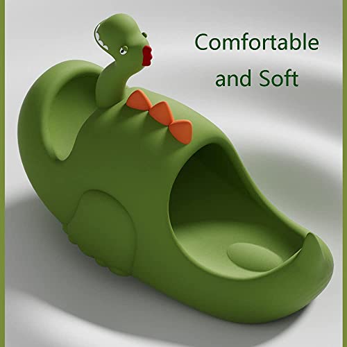 LELEBEAR Dinosaur Slippers, Cute Dinosaur Pillow Slipper Cloud Slides,Cute Dinosaur Slides Open Toe Non-Slip House Slippers4