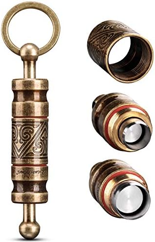 CIGARLOONG Cigar Punch Retractable and Screw Out Punch-2 Size Blades Cigar Hole Opener-Smoking Accessories (Gold1)