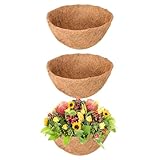 Legigo 3 Pack 10 Inch Hanging Basket Coco Liners Replacement, 100% Natural Round...