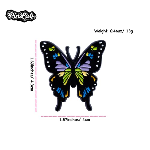 Image of PinLab Swallowtail Butterfly Collectible Insect Enamel Lapel Pin Accessory