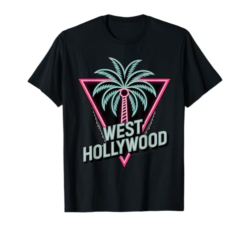 West Hollywood Palm Tree Retro T-Shirt West Hollywood Palm Tree Retro T-Shirt