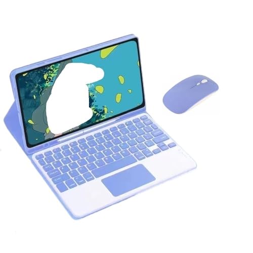 Funda elegante con teclado y ratón bluetooth para tablet Samsung Galaxy Tab A9 y A11