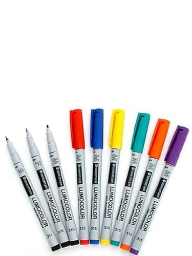 Feutre non-permanent Staedtler 316 pointe fine rétroprojection rouge - 3