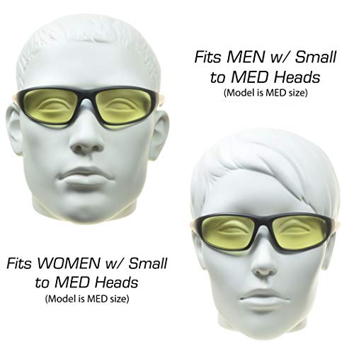 proSPORT Yellow Bifocal Safety Glasses z87 for Men and Women for Night Driving and Riding2