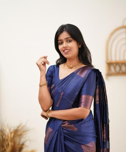 Image of Avantika Fashion Women's Kanjivaram Soft Silk Banarasi Sarees With Blouse Piece For Women