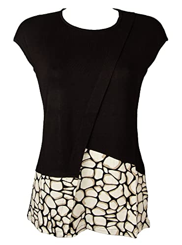 T-shirt kimono Ragno anti-transpiration en viscose fluide col rond