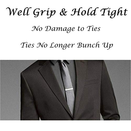 Image of Tie Clips for Men, Tie Clip, Tie Bar, Tie Bars for Men, Silver Tie Tack Pins Unique, Mens Lapel Pins for Suits Shirts, Neck Tie Clasps for Women Boys Dad Father, Jewelry Accessories Gifts for Holiday
