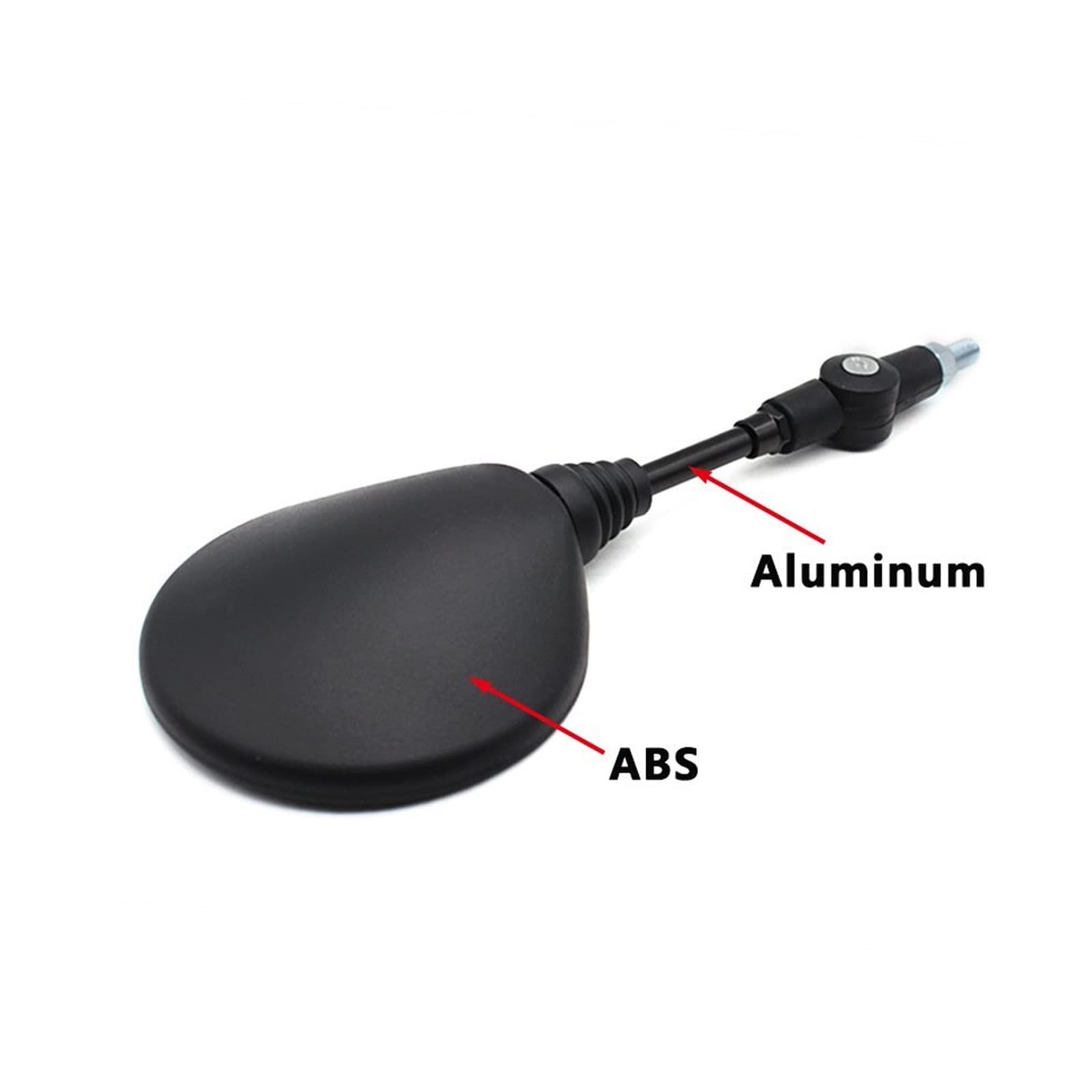 Motorcycle Rearview Mirrors Pour Kawasaki Moto Guidon Réglable Vélo Équitation Rond Ellipse Miroir 1 Ensemble Rétroviseur Vélo Rétroviseurs Moto