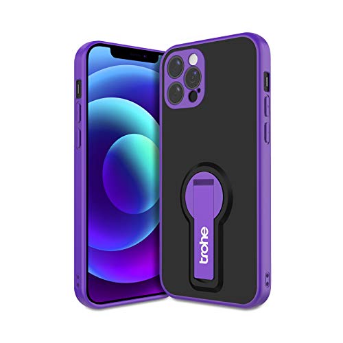 Kickstand Case for iPhone 12 Pro Max, trohe Phone Case with Stand for iPhone 12 Pro Max, Case with Lens Protection, Shockproof Anti-Fall Protective Case with Holder for iPhone 12 Pro Max 6.7 inch