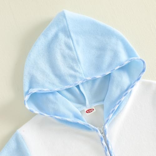 Image of Nituyy Toddler Girls Boys Swim Cover Up Terry Cloth Swimsuit Coverup Wraps Zipper Bathing Suit Pool Beach Poncho Cover-Ups