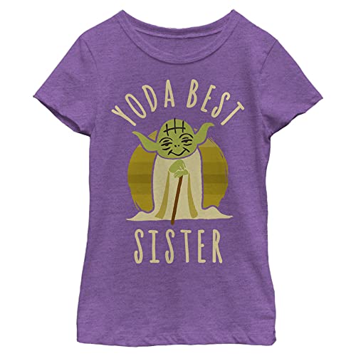 STAR WARS Best Sister Yoda Says Girls Short Sleeve Tee Shirt - Main Image