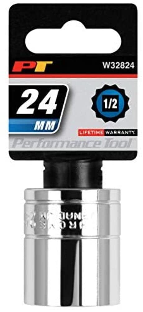 Performance Tool W32824 1/2 in. Drive 24 mm 12-Point Socket
