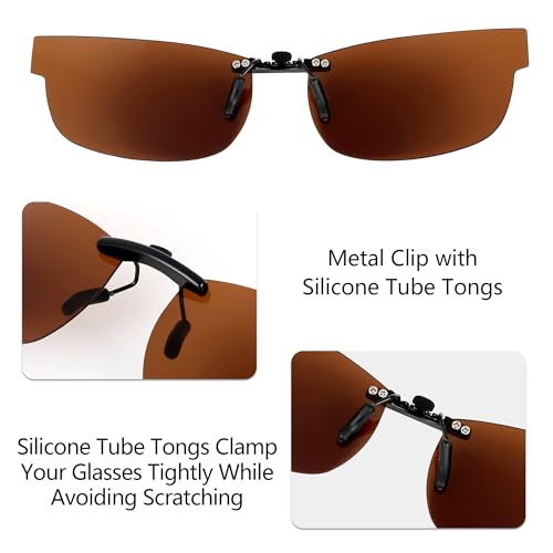 Image of Polarized CLIP-ON Sunglasses for Oakley Metal Plate (55) OX5038 55x18 5038