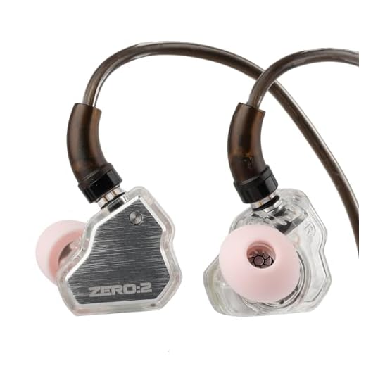 Linsoul 7Hz x Crinacle Zero:2, In Ear Monitor, IEM con Controlador Dinámico Actualizado de 10mm, Auriculares con Cable, Audífonos para Videojuegos, con Cable OFC para Músicos(Sin Mic, Plata)