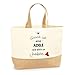 Produktbild Planetee Jutebeutel Adele  Glück ist eine wie dich zu haben  Einkaufstasche & Strandtasche aus Baumwolle und Jute, Geschenk für Damen, Geburtstag, Muttertag, Freundin, Schwester, Weihnachten